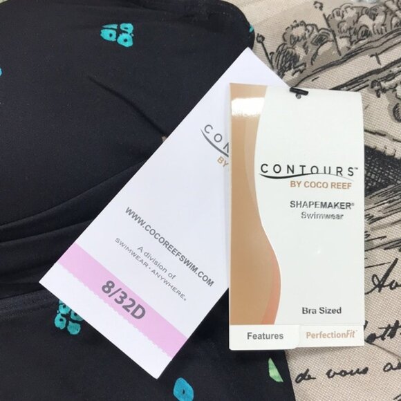 Coco Reef Contours Printed Underwire Tankini Top - Picture 7 of 12